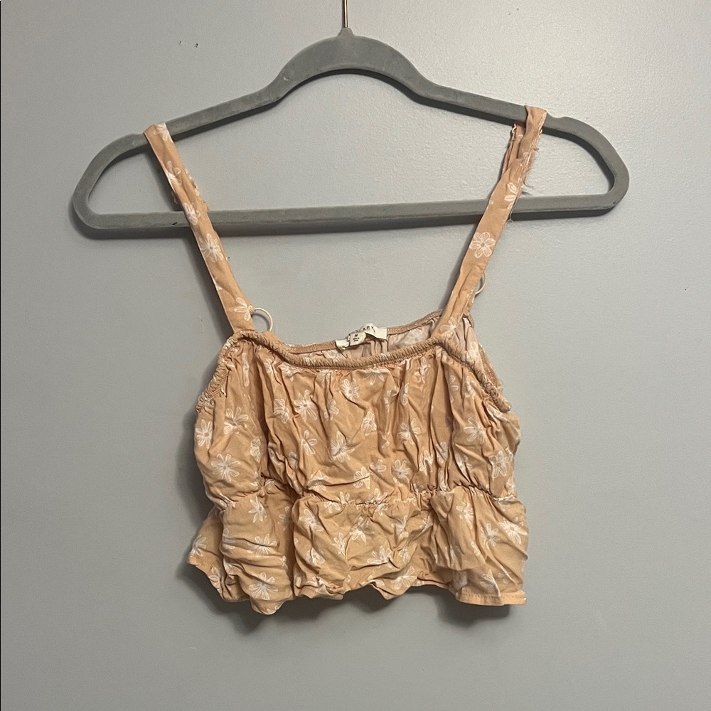 PacSun Orange Floral Camisole